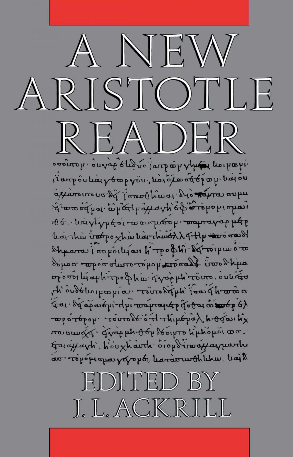 Big bigCover of A New Aristotle Reader