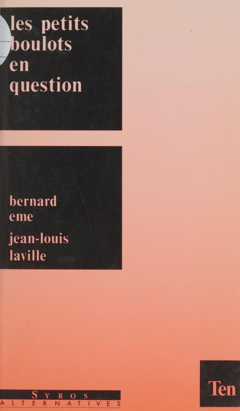 Big bigCover of Les petits boulots en question