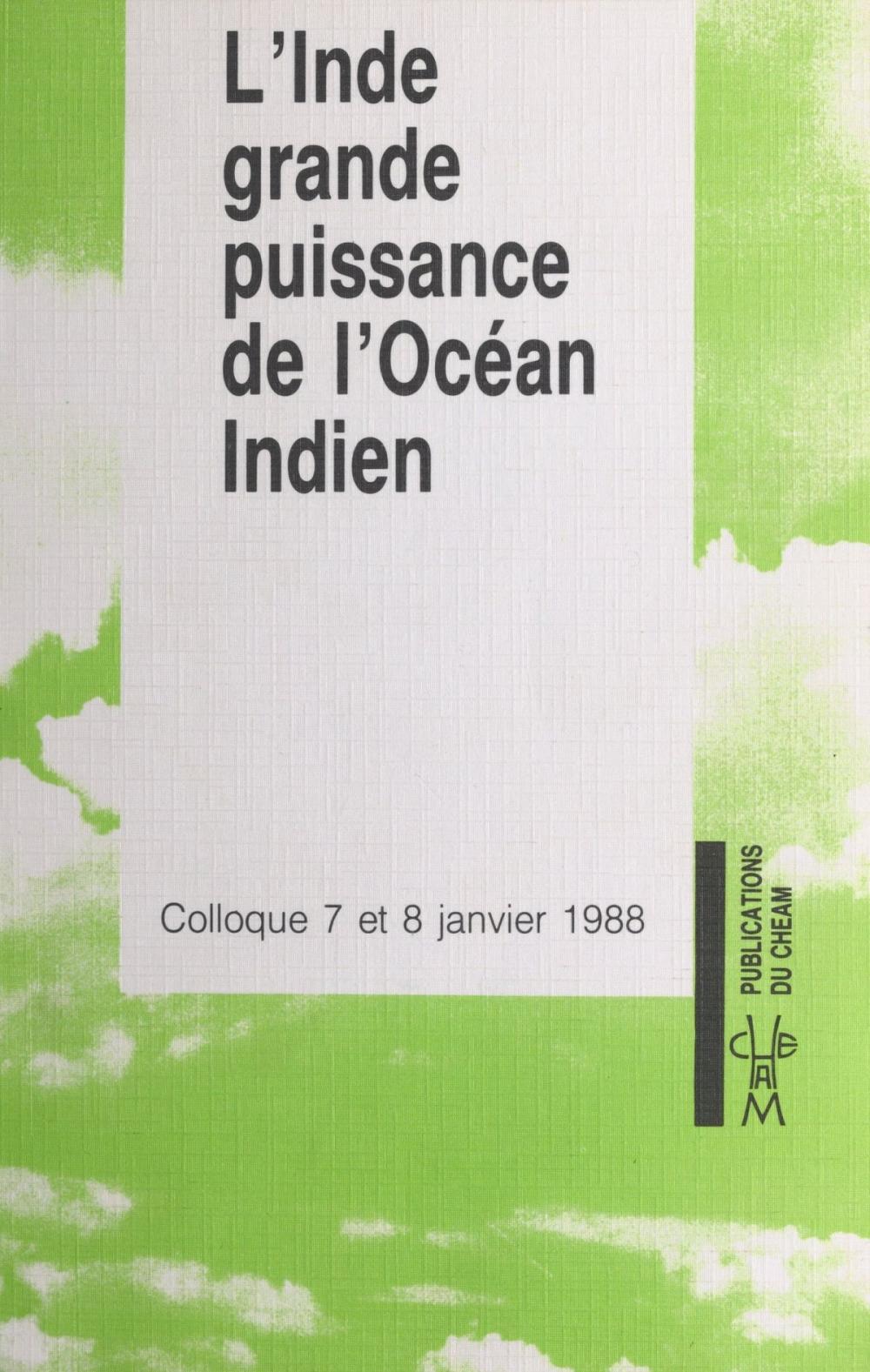 Big bigCover of L'Inde, grande puissance de l'océan Indien