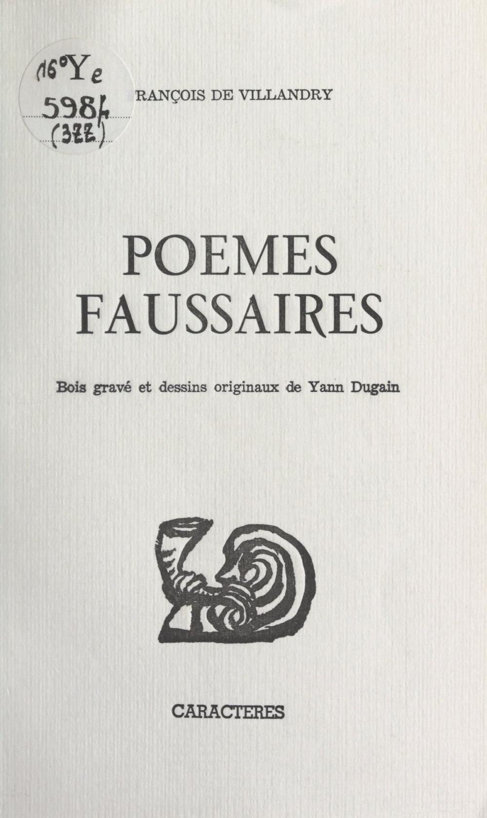 Big bigCover of Poèmes faussaires