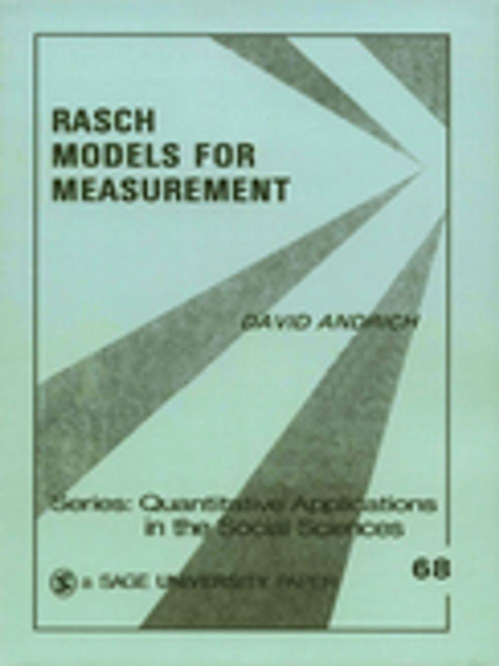 Big bigCover of Rasch Models for Measurement