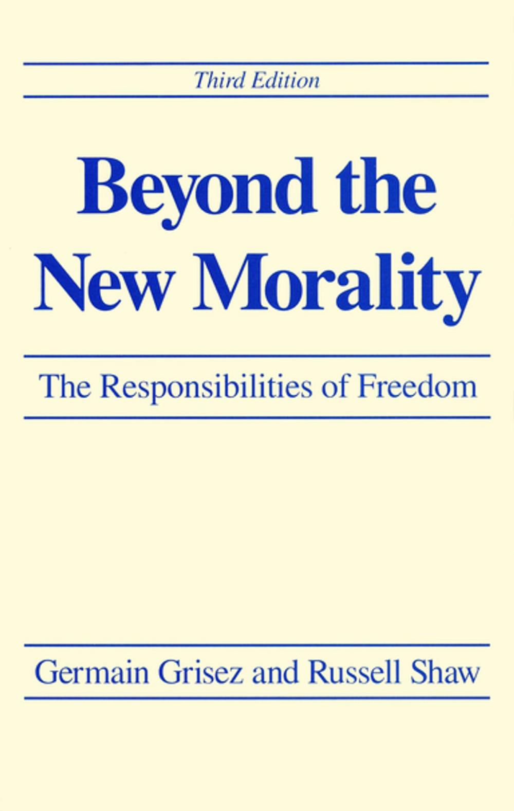 Big bigCover of Beyond the New Morality