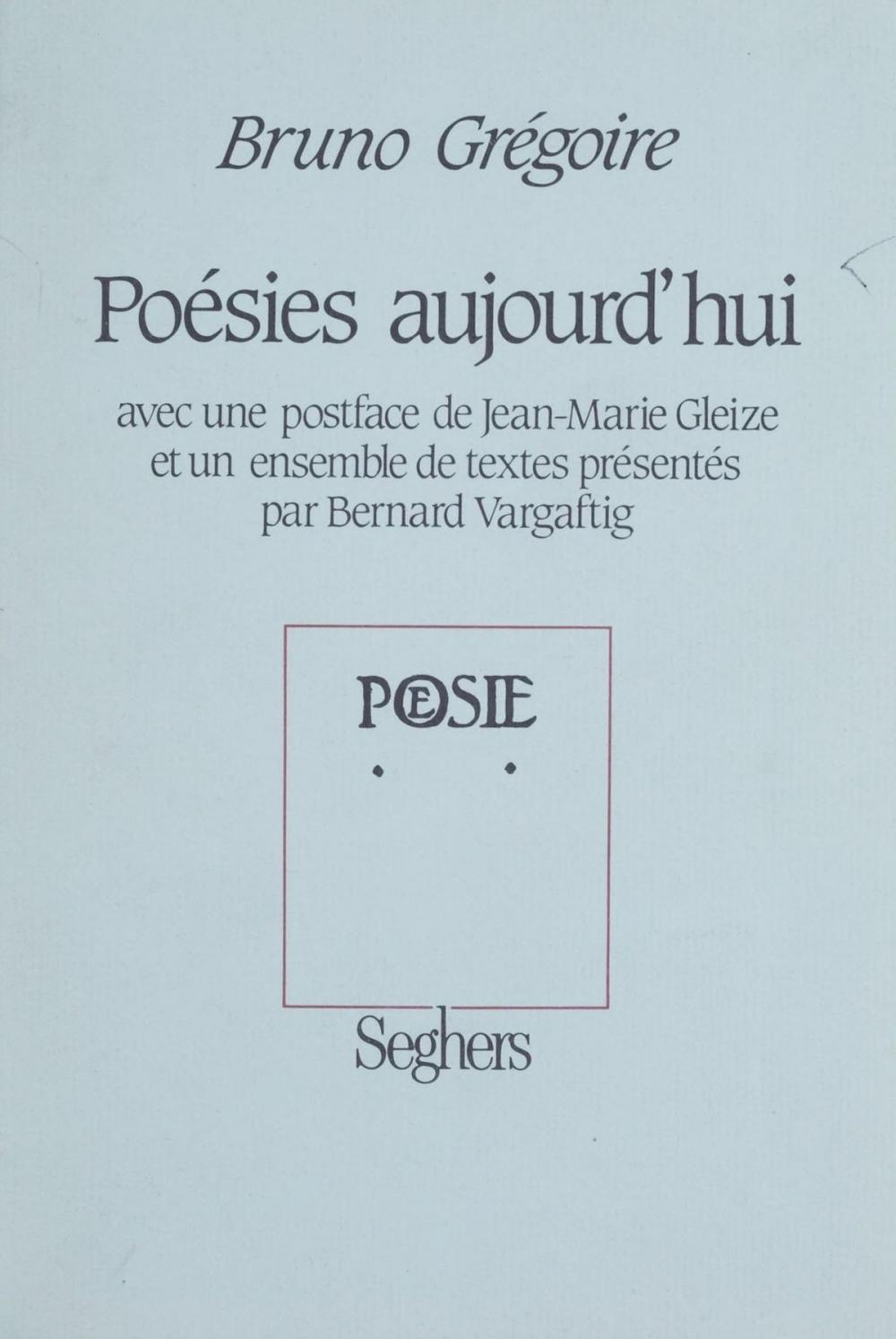 Big bigCover of Poésies aujourd'hui