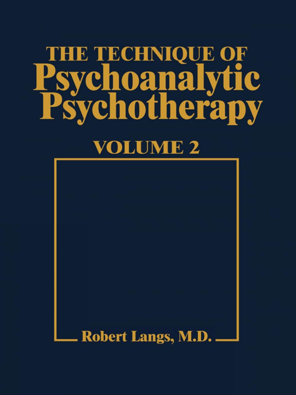 Big bigCover of Technique of Psychoanalytic Psychotherapy Vol. II