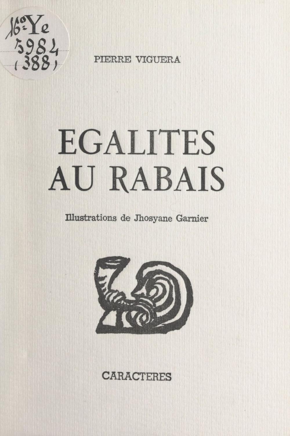 Big bigCover of Égalités au rabais