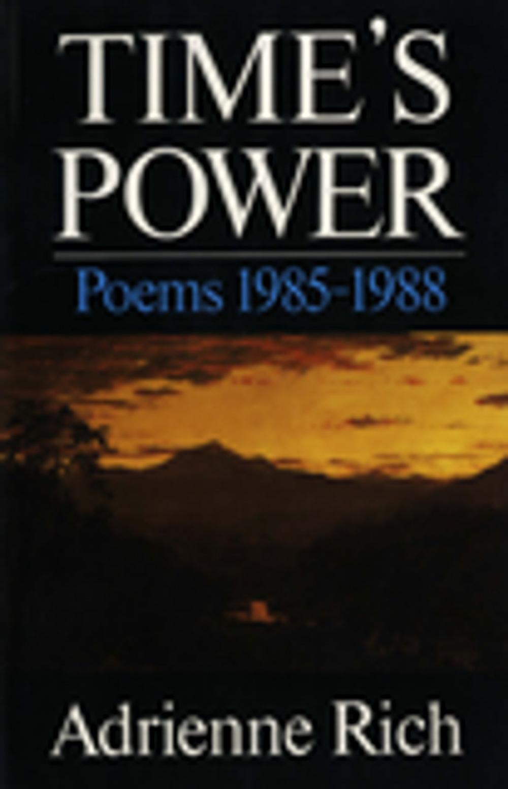 Big bigCover of Time's Power: Poems 1985-1988