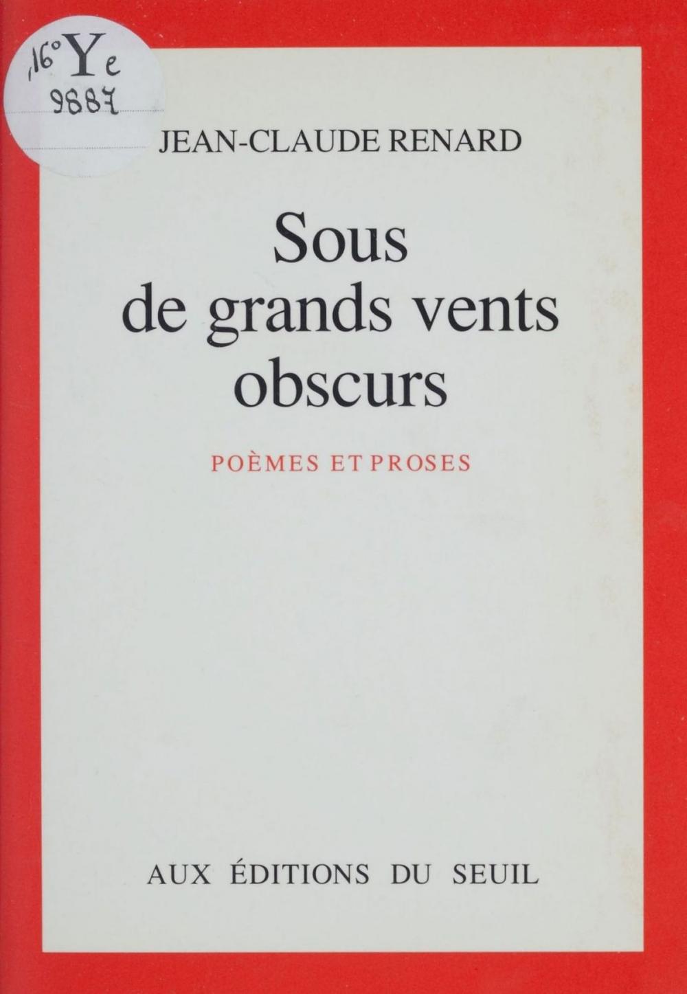 Big bigCover of Sous de grands vents obscurs