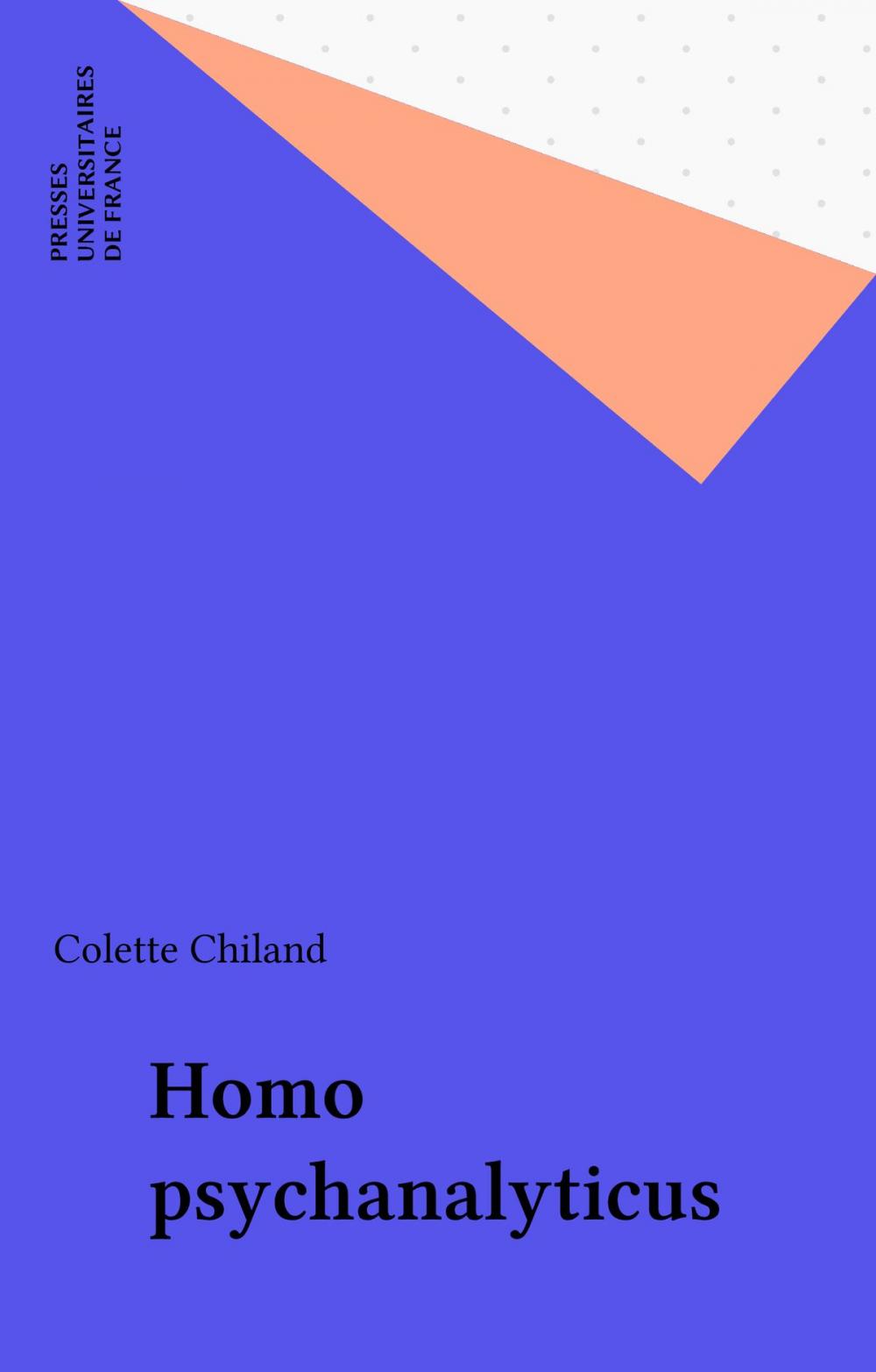 Big bigCover of Homo psychanalyticus