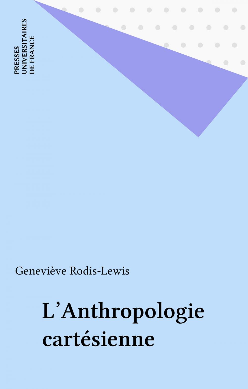 Big bigCover of L'Anthropologie cartésienne