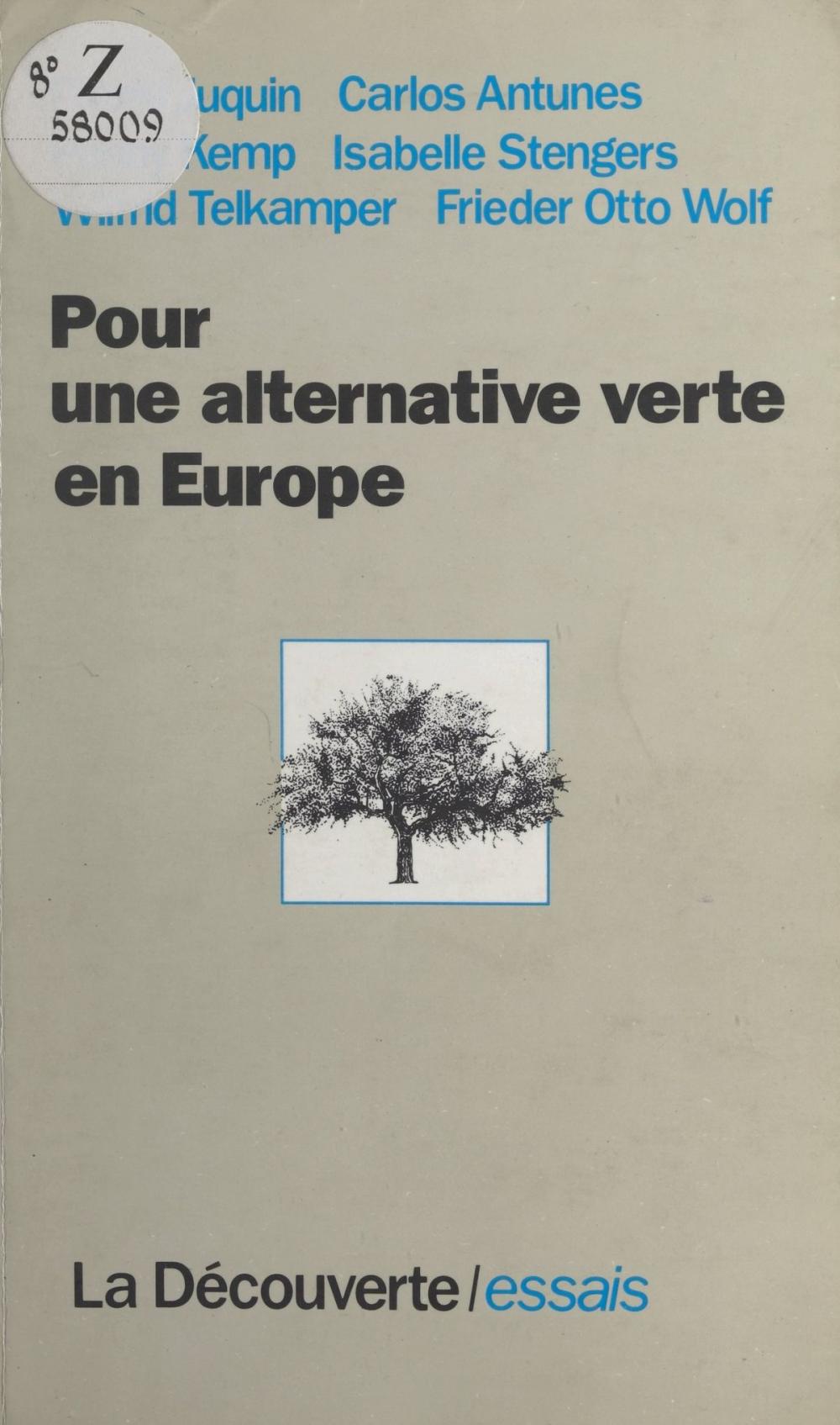 Big bigCover of Pour une alternative verte en Europe