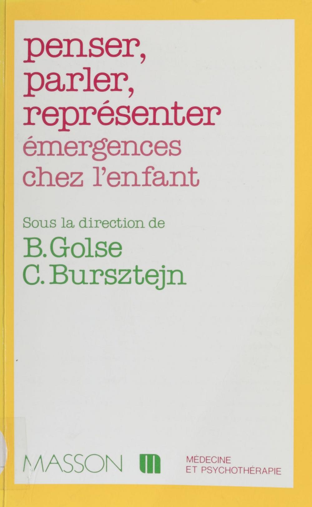 Big bigCover of Penser, parler, représenter