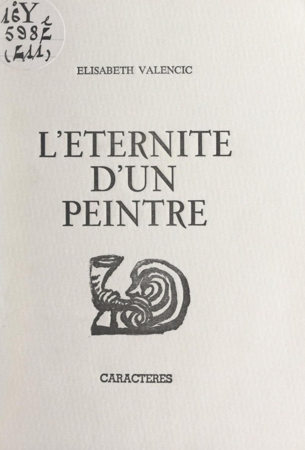 Big bigCover of L'éternité d'un peintre