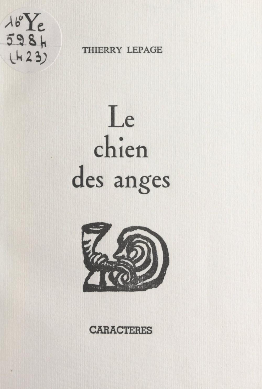 Big bigCover of Le chien des anges