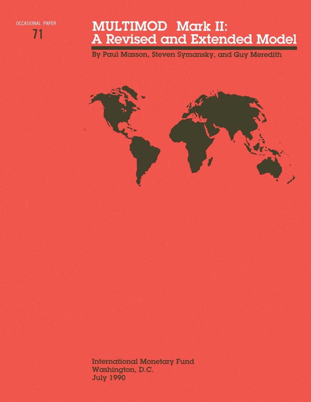 Big bigCover of MULTIMOD Mark II: A Revised and Extended Model - Occa Paper No.71