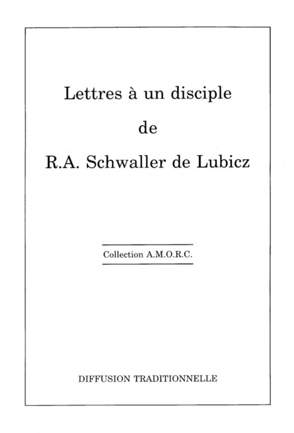 Big bigCover of Lettres à un disciple