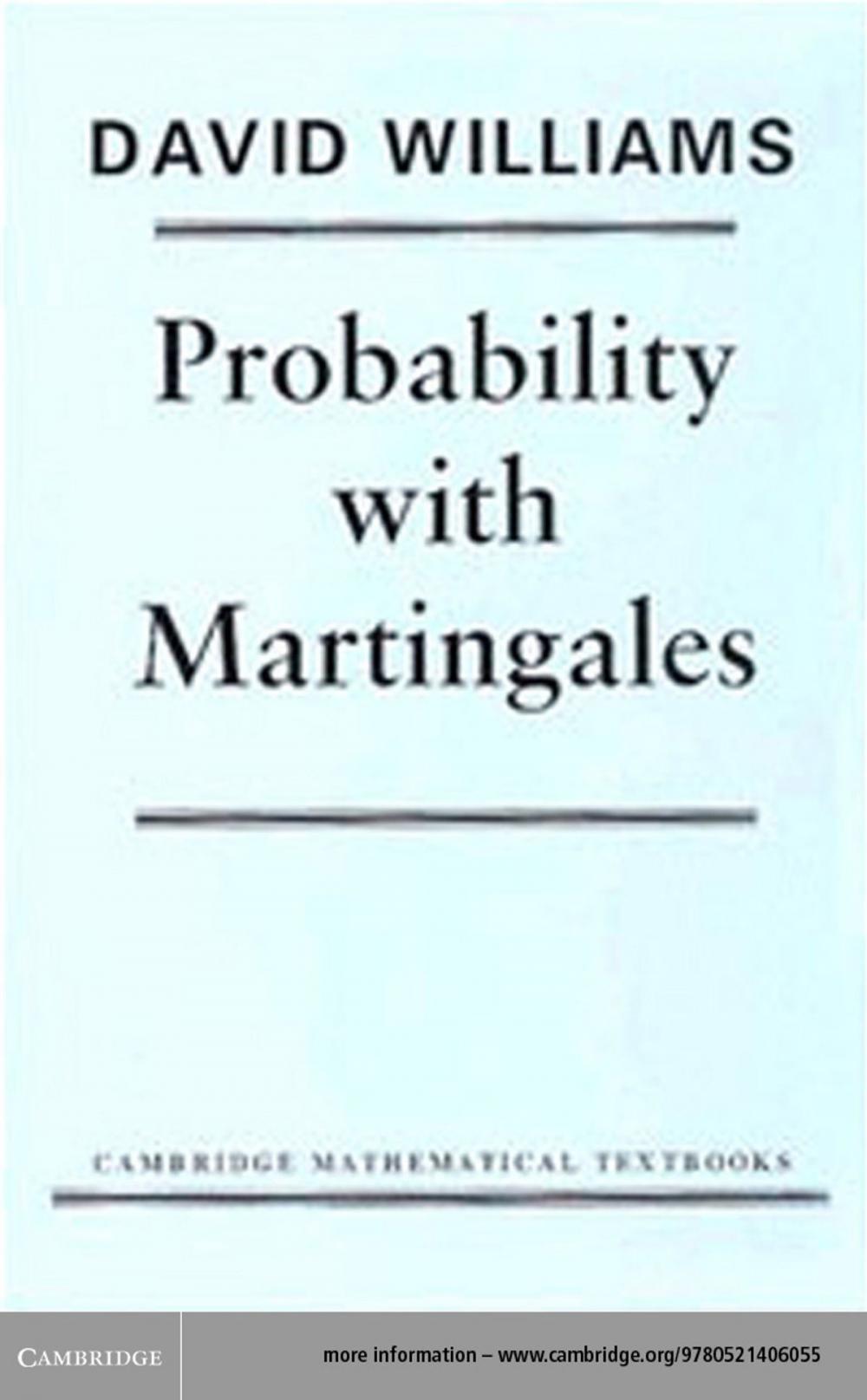 Big bigCover of Probability with Martingales