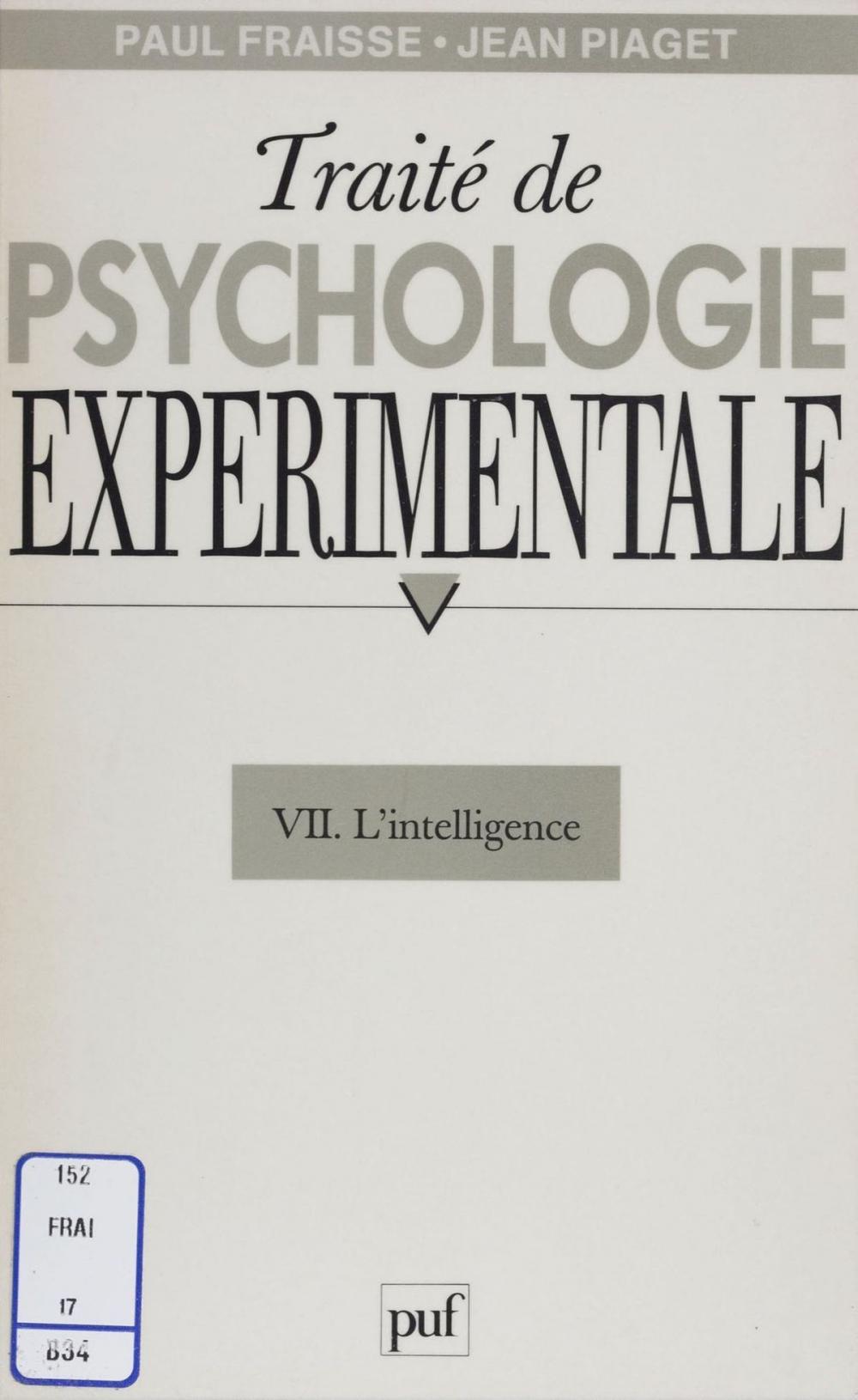 Big bigCover of Traité de psychologie expérimentale (7)