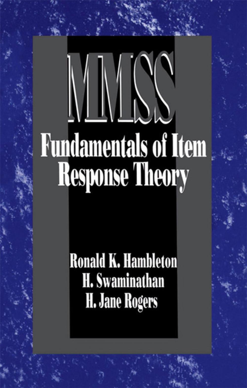 Big bigCover of Fundamentals of Item Response Theory