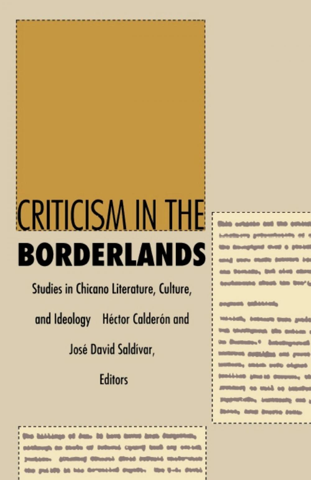 Big bigCover of Criticism in the Borderlands