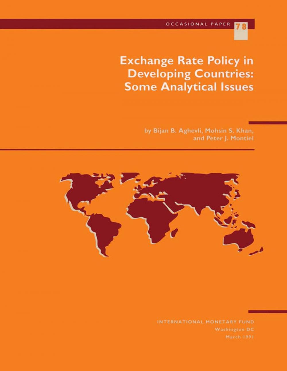 Big bigCover of Exchange Rate Policy in Developing Countries: Some Analytical Issues