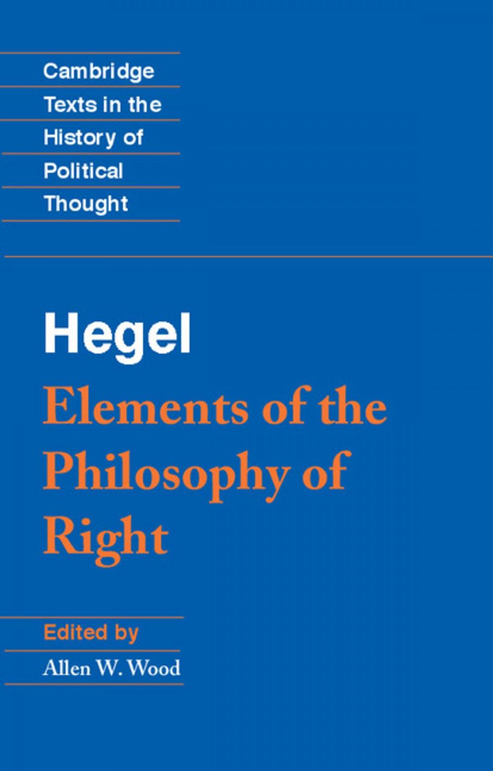 Big bigCover of Hegel: Elements of the Philosophy of Right