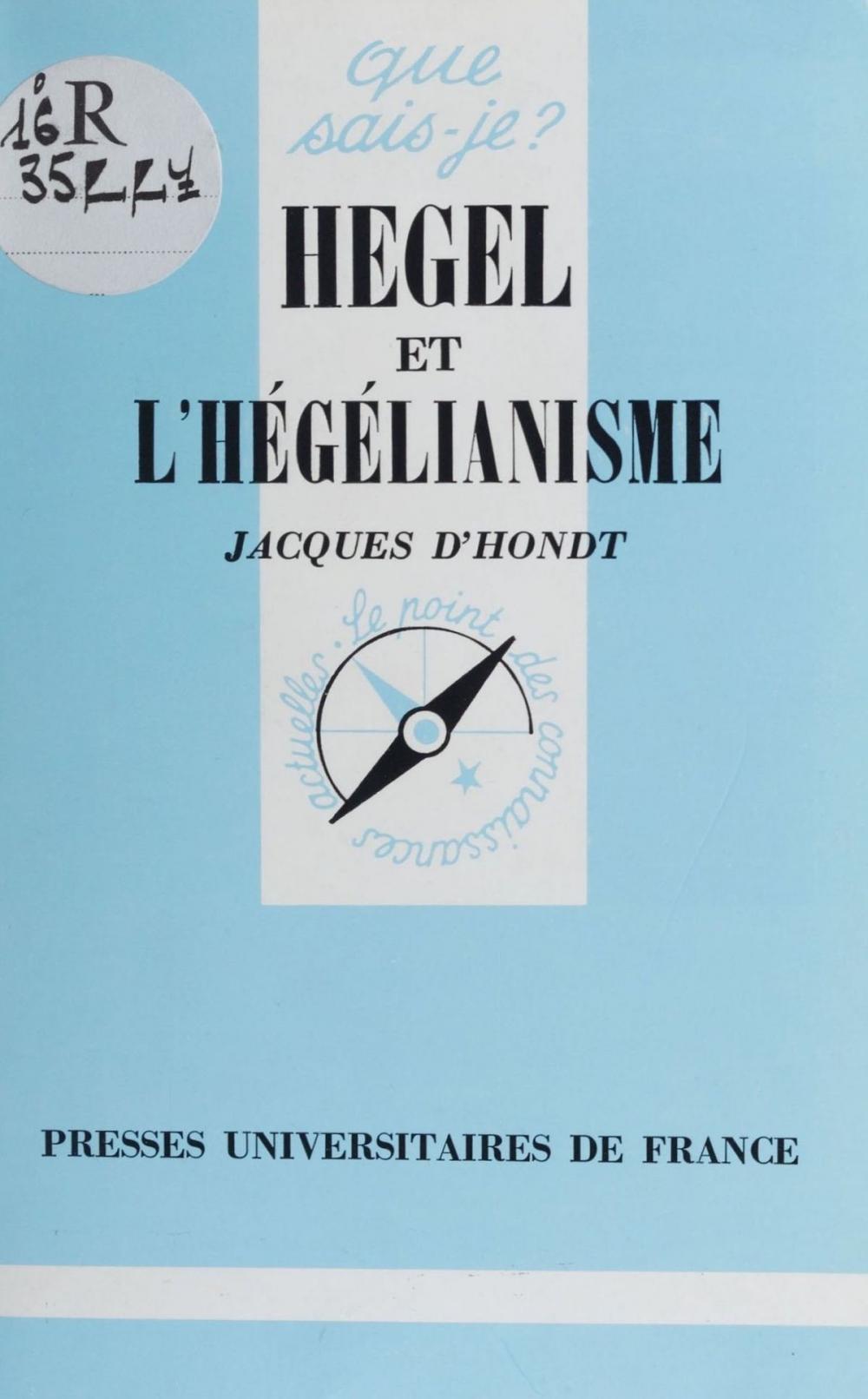 Big bigCover of Hegel et l'hégélianisme