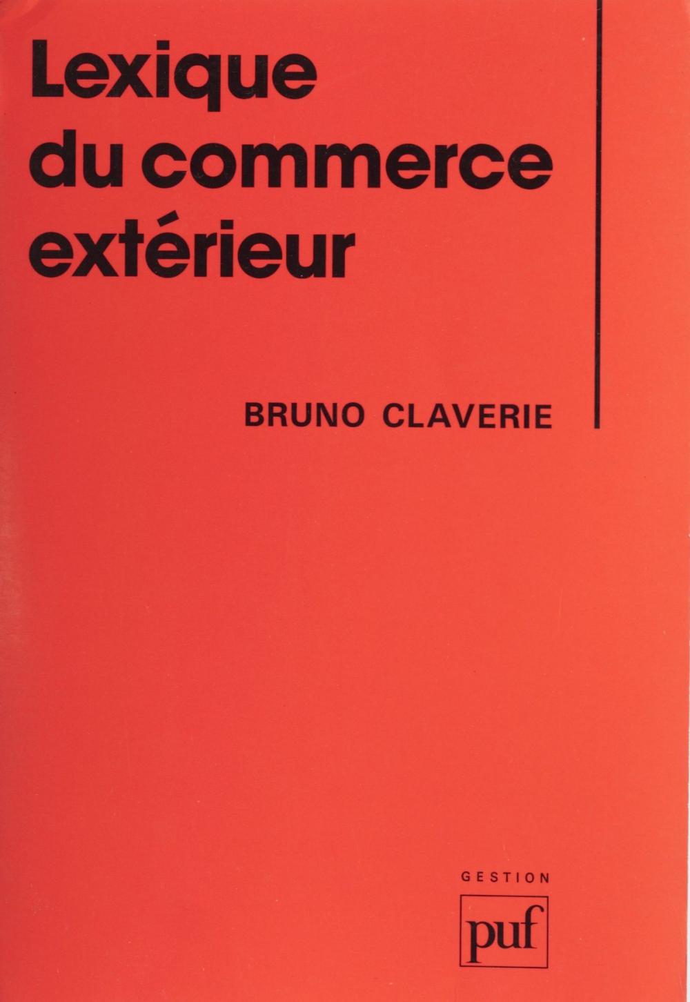 Big bigCover of Lexique du commerce extérieur