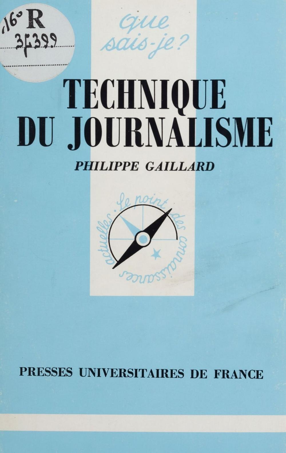 Big bigCover of Technique du journalisme