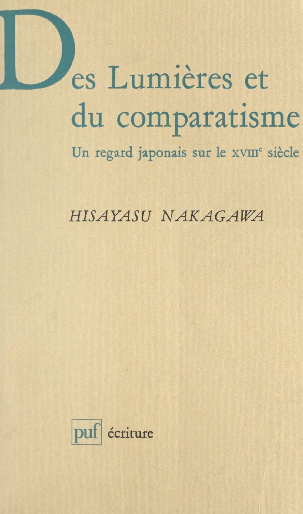 Big bigCover of Des lumières et du comparatisme