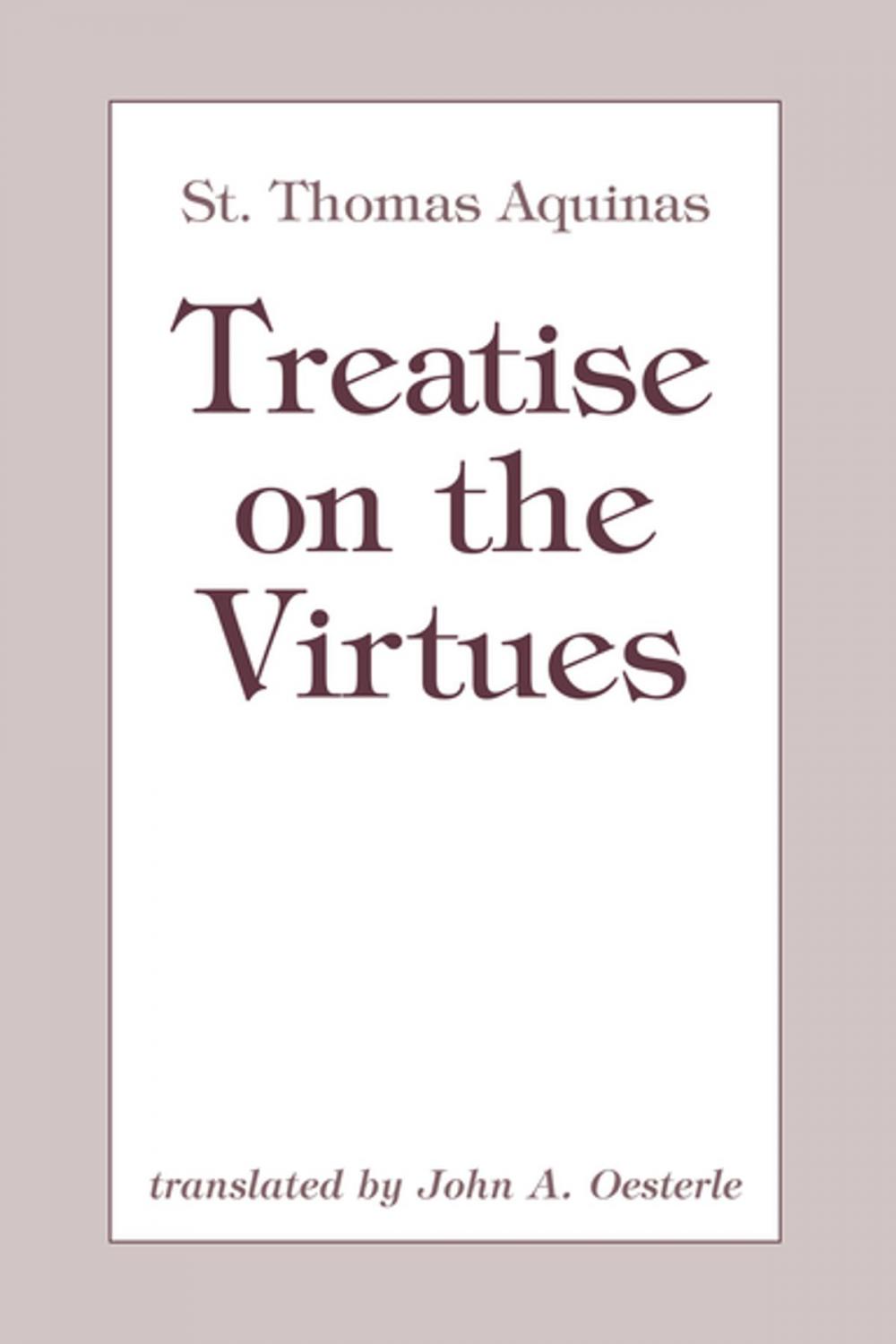 Big bigCover of Treatise on the Virtues