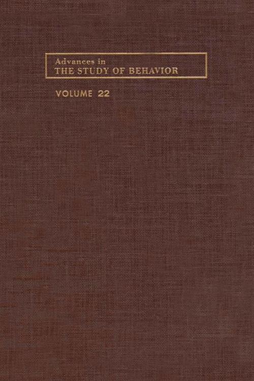 Cover of the book Advances in the Study of Behavior by Peter J.B. Slater, Manfred Milinski, Charles T. Snowdon, Jay S. Rosenblatt, Elsevier Science