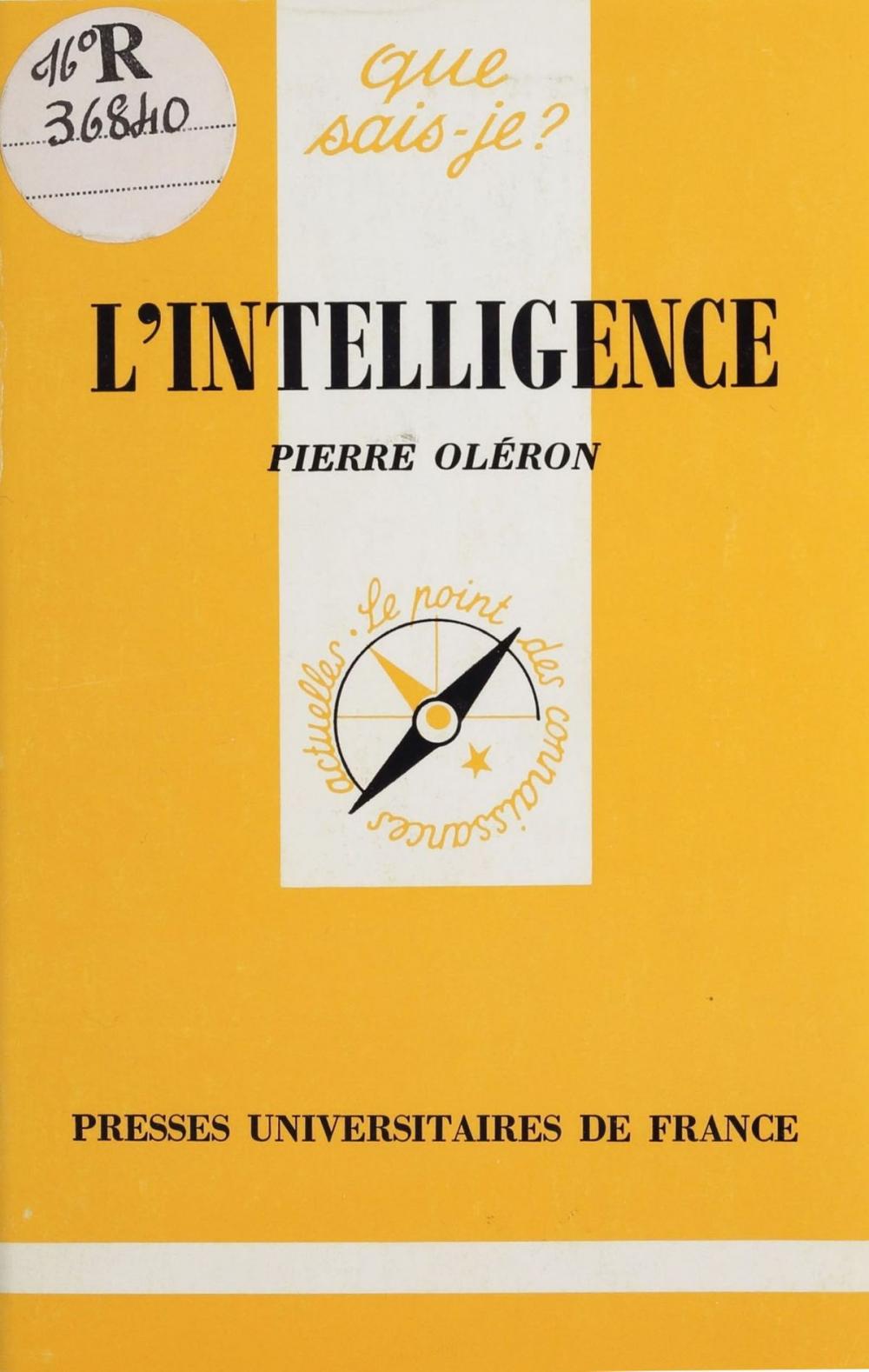 Big bigCover of L'Intelligence