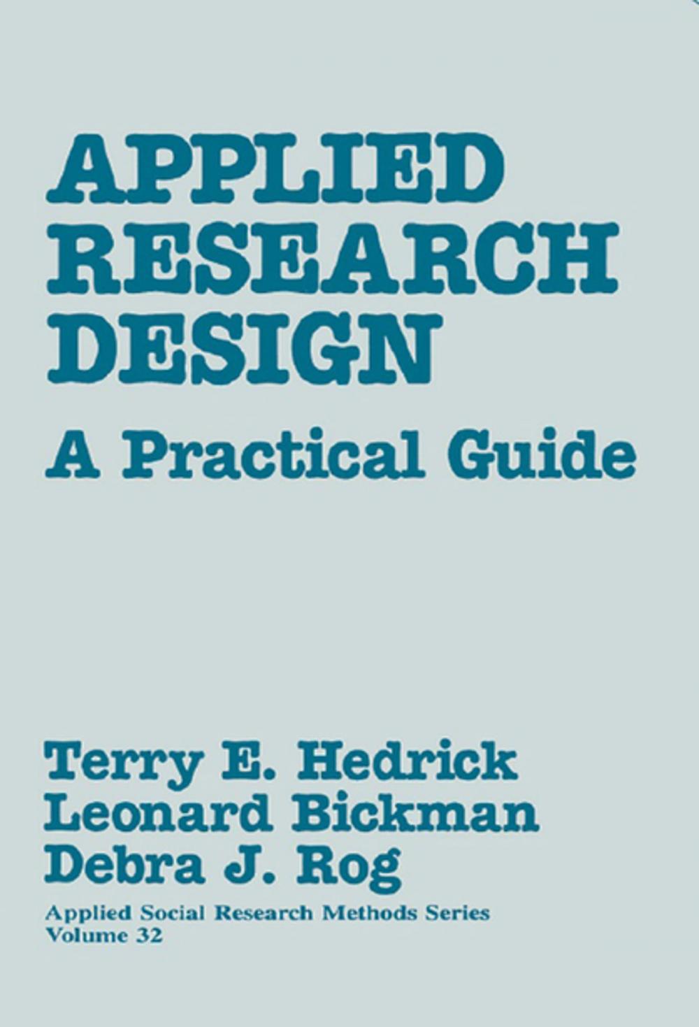 Big bigCover of Applied Research Design