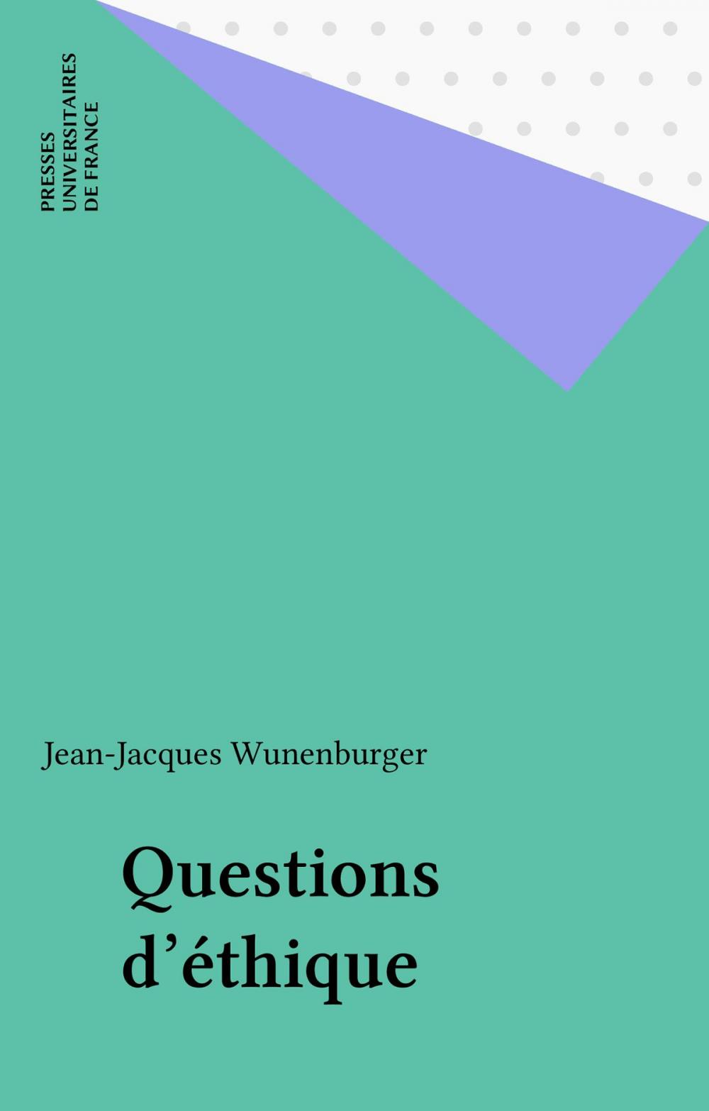 Big bigCover of Questions d'éthique