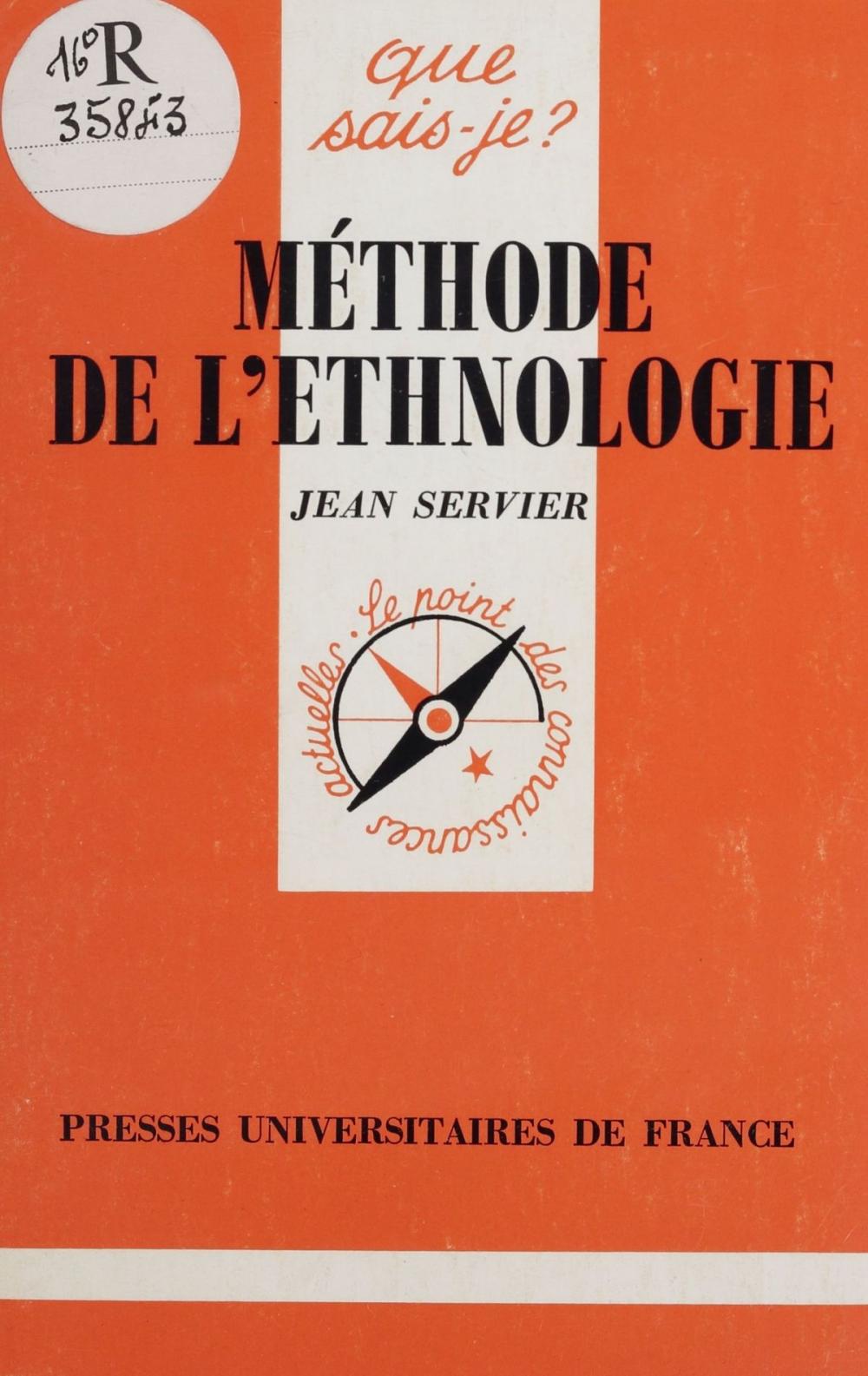 Big bigCover of Méthode de l'ethnologie