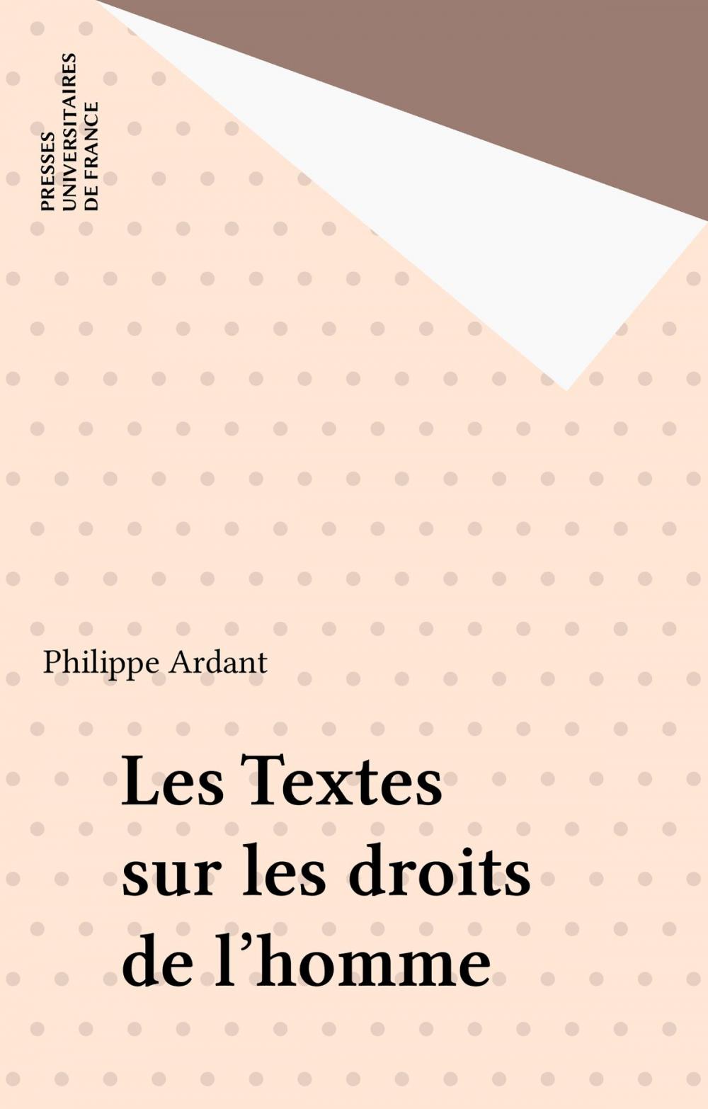 Big bigCover of Les Textes sur les droits de l'homme