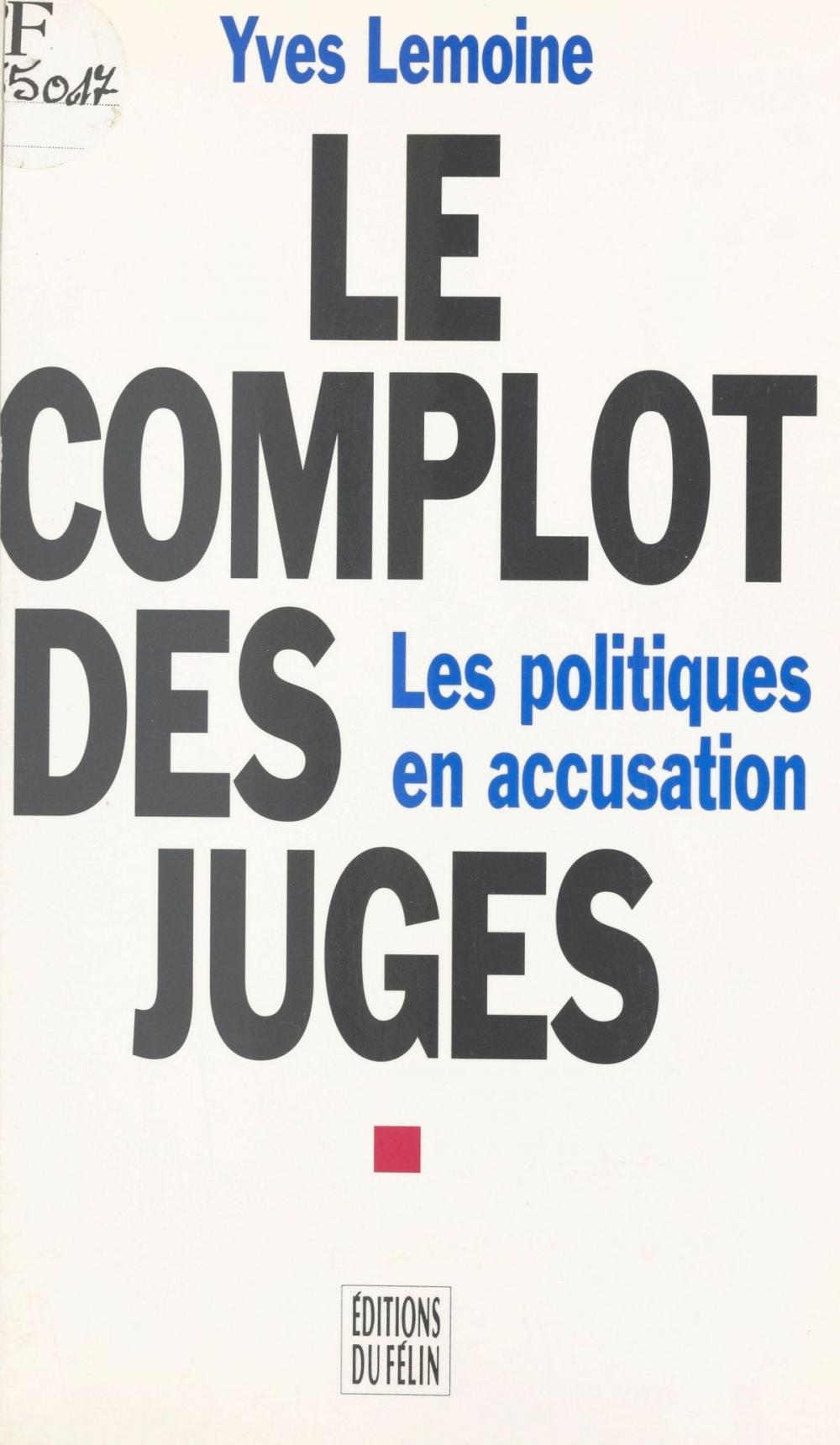 Big bigCover of Le complot des juges