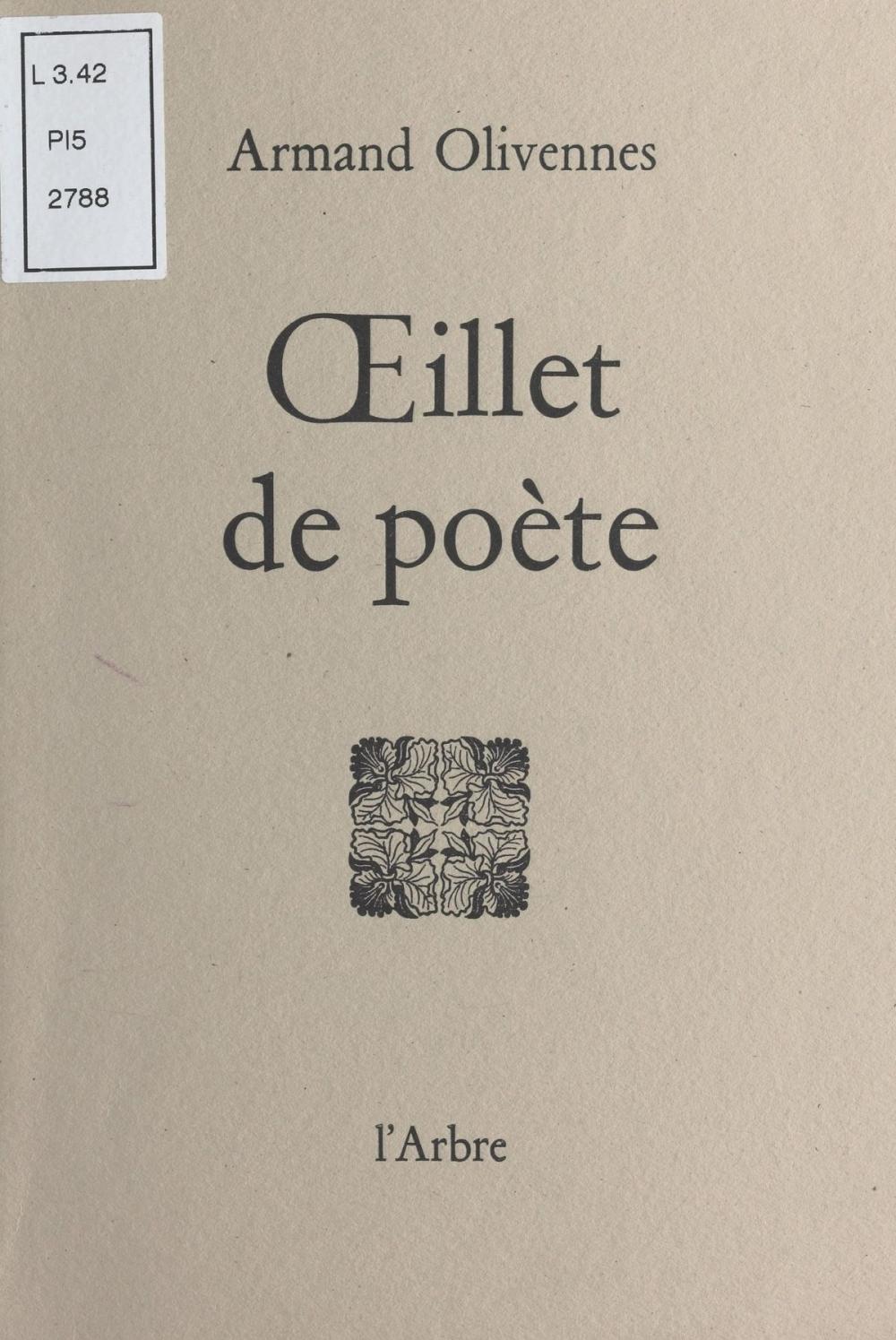 Big bigCover of Œillet de poète