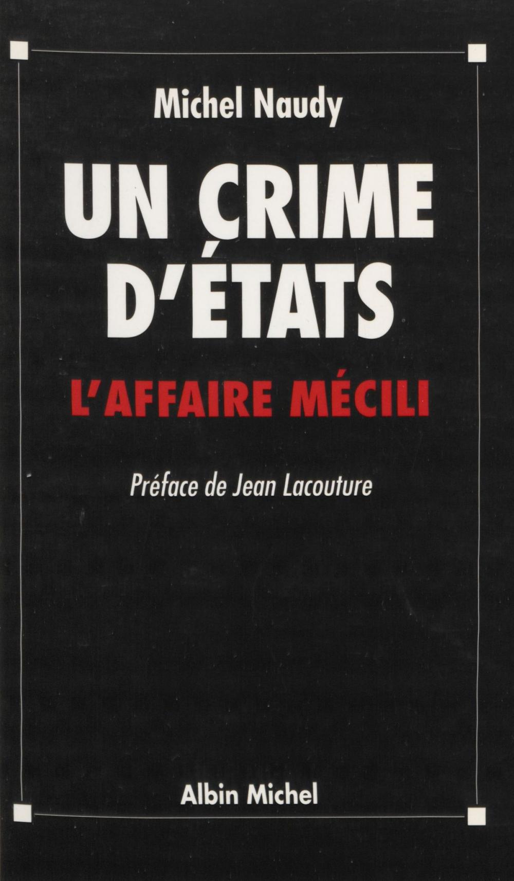 Big bigCover of Un crime d'États : l'affaire Mecili