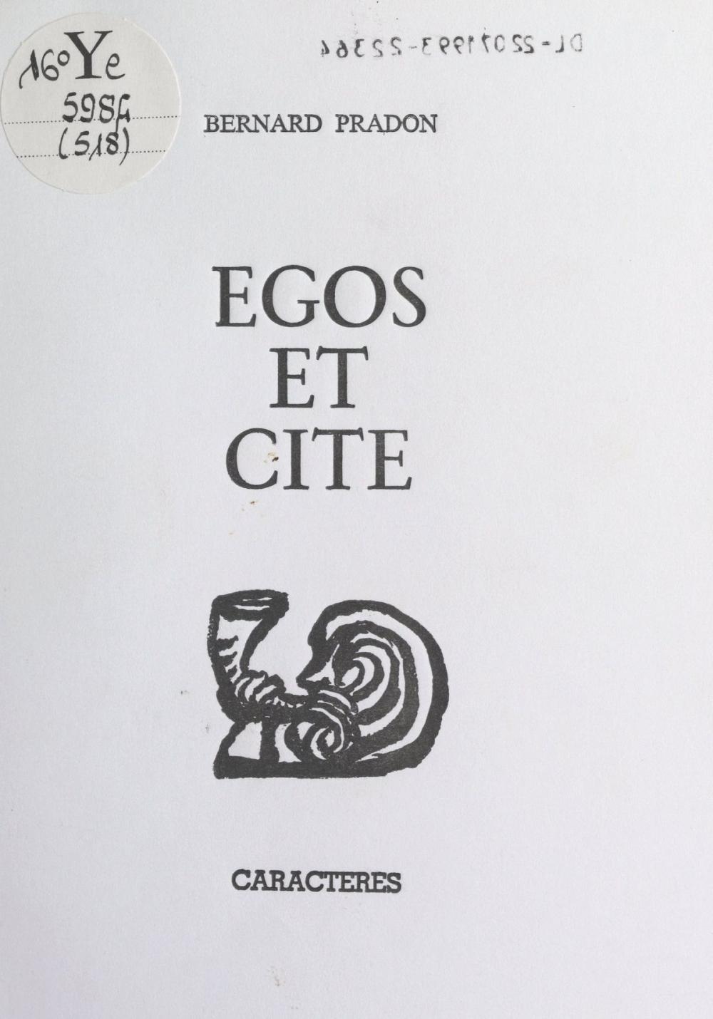 Big bigCover of Egos et cité