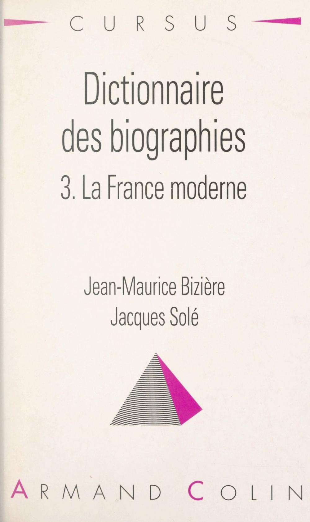 Big bigCover of Dictionnaire des biographies (3)