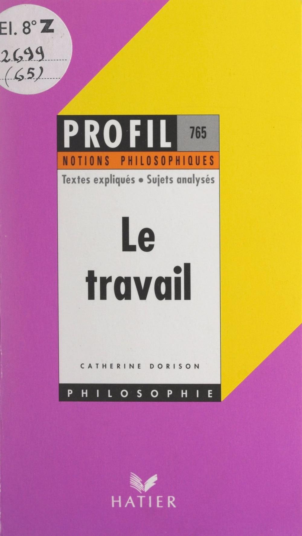 Big bigCover of Le travail