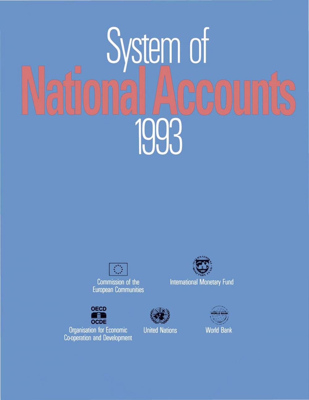 Big bigCover of System of National Accounts 1993