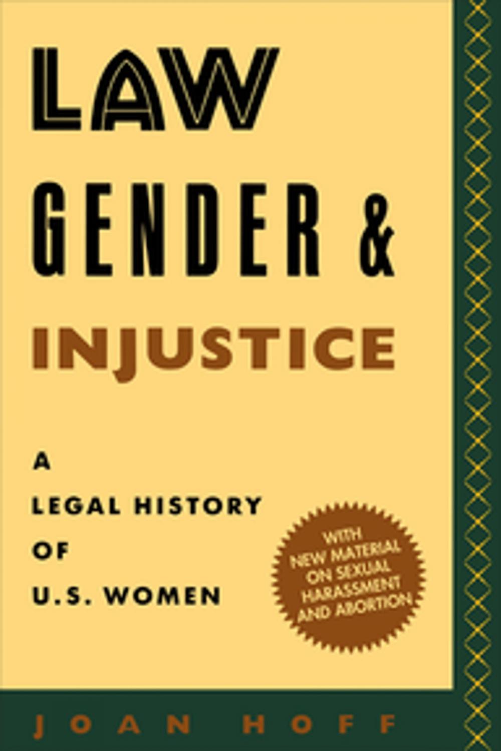 Big bigCover of Law, Gender, and Injustice