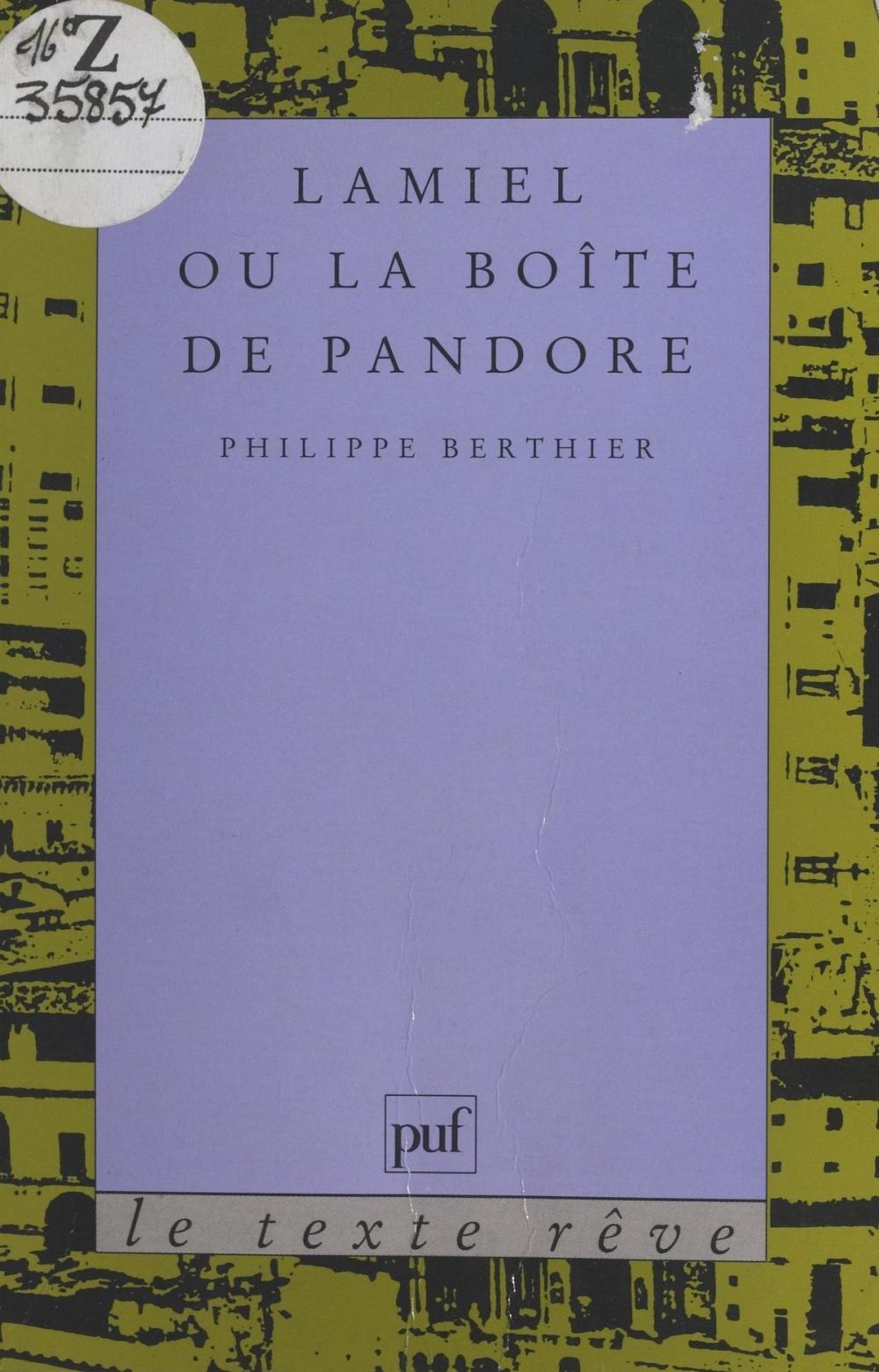 Big bigCover of Lamiel ou La boîte de Pandore