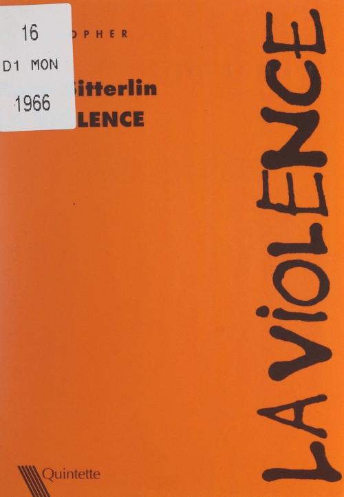 Cover of the book La violence by René Sitterlin, FeniXX réédition numérique