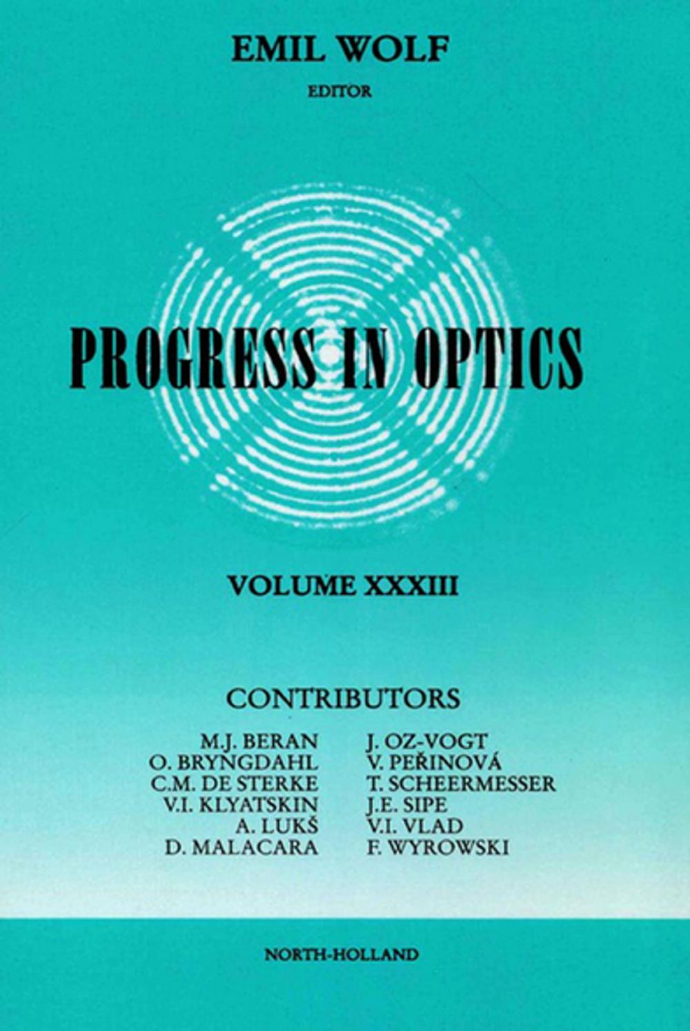 Big bigCover of Progress in Optics