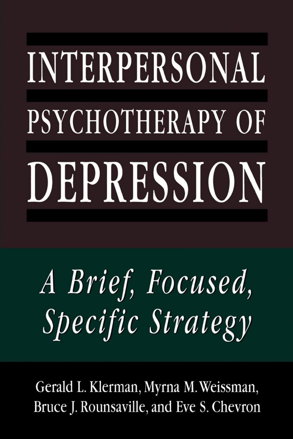 Big bigCover of Interpersonal Psychotherapy of Depression