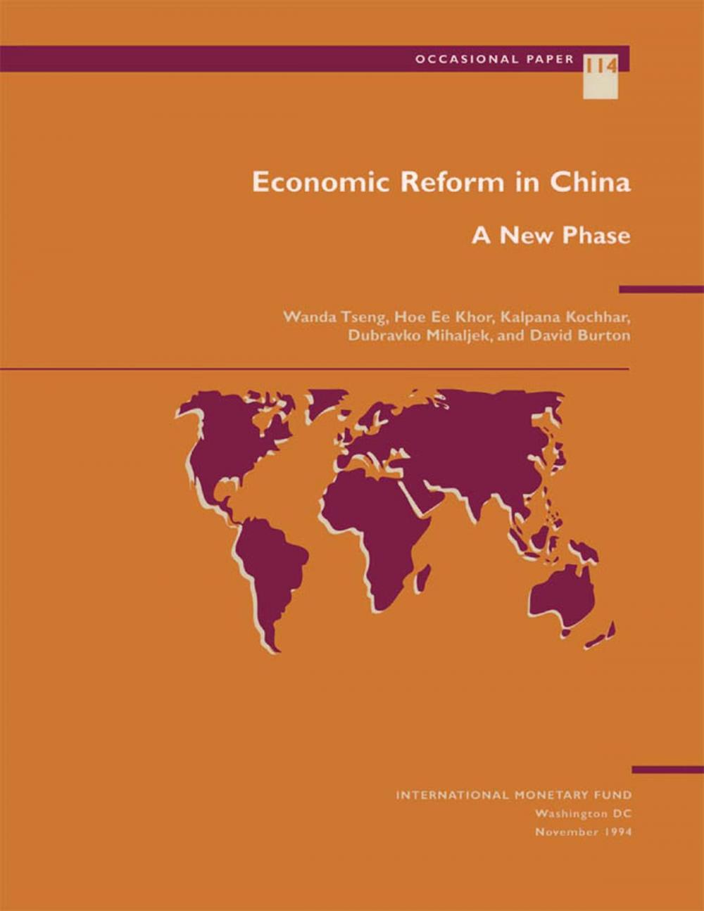 Big bigCover of Economic Reform in China: A New Phase