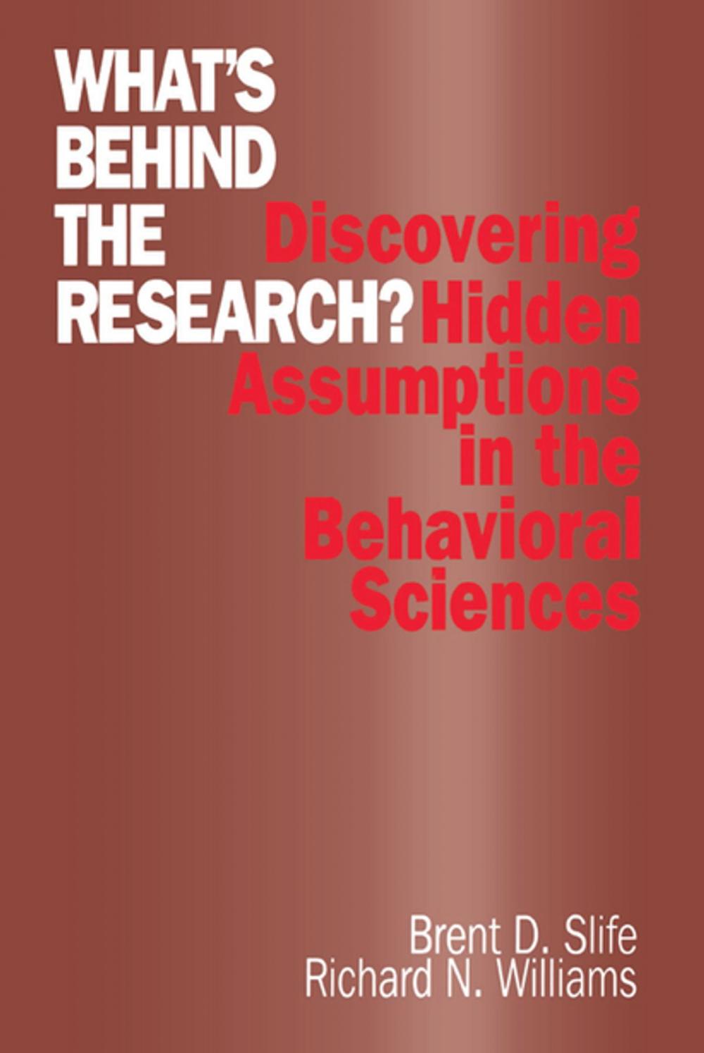 Big bigCover of What's Behind the Research?